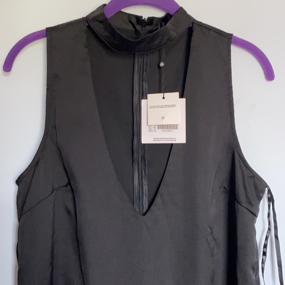 Missguided Sleeveless Sexy Little Black Dress Size 6 NWT - Picture 9 of 11